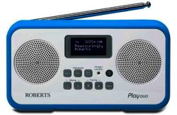 Roberts Radio Play Duo Digital Radio - Light Blue